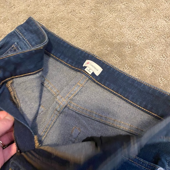 Cremieux Alisa Flare Crop Jean Dark NWOT - Picture 4 of 4